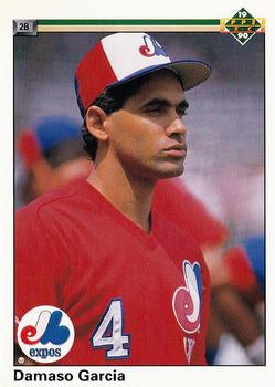 #649 Damaso Garcia - Montreal Expos - 1990 Upper Deck Baseball