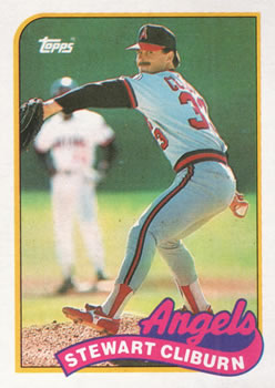 #649 Stewart Cliburn - California Angels - 1989 Topps Baseball