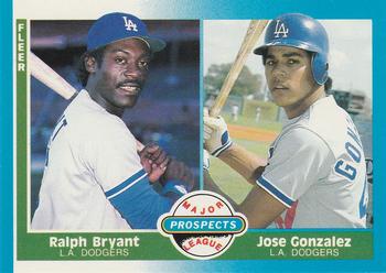 #649 Ralph Bryant / Jose Gonzalez - Los Angeles Dodgers - 1987 Fleer Baseball