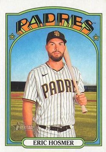 #649 Eric Hosmer - San Diego Padres - 2021 Topps Heritage Baseball