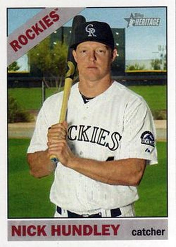 #649 Nick Hundley - Colorado Rockies - 2015 Topps Heritage Baseball