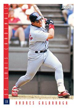 #649 Andres Galarraga - St. Louis Cardinals - 1993 Score Baseball
