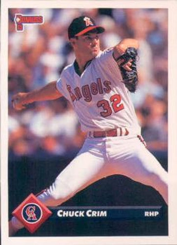 #649 Chuck Crim - California Angels - 1993 Donruss Baseball