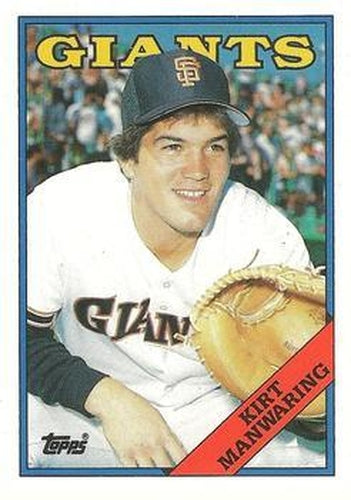 #64T Kirt Manwaring - San Francisco Giants - 1988 Topps Traded Baseball