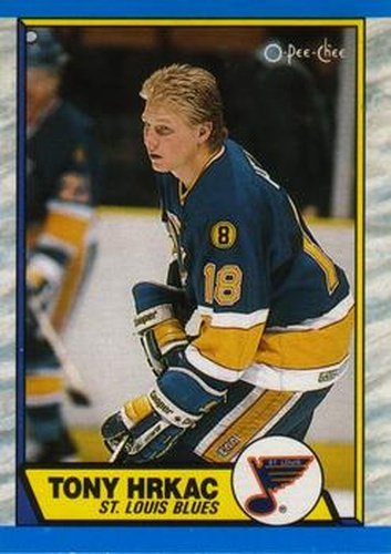 #64 Tony Hrkac - St. Louis Blues - 1989-90 O-Pee-Chee Hockey
