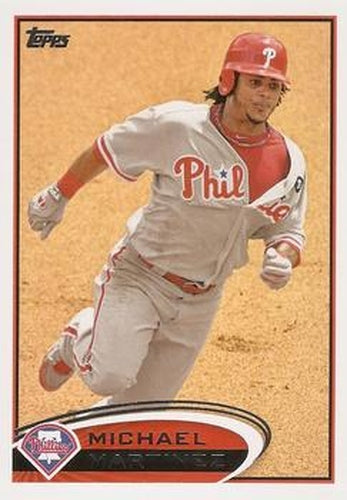 #64 Michael Martinez - Philadelphia Phillies - 2012 Topps Baseball