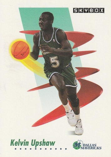 #64 Kelvin Upshaw - Dallas Mavericks - 1991-92 SkyBox Basketball