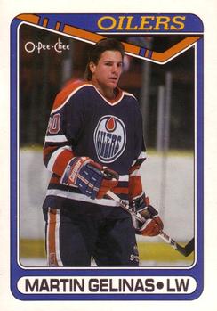 #64 Martin Gelinas - Edmonton Oilers - 1990-91 O-Pee-Chee Hockey