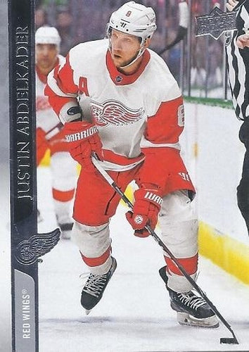 #64 Justin Abdelkader - Detroit Red Wings - 2020-21 Upper Deck Hockey