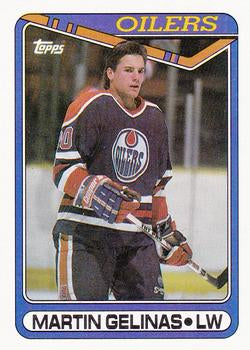 #64 Martin Gelinas - Edmonton Oilers - 1990-91 Topps Hockey
