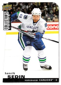 #64 Henrik Sedin - Vancouver Canucks - 2008-09 Collector's Choice Hockey
