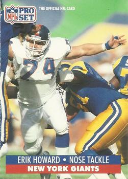 #64 Erik Howard - New York Giants - 1991 Pro Set Football
