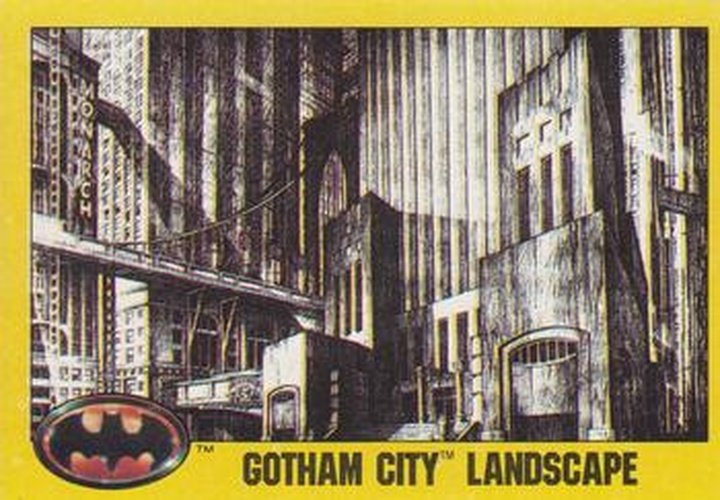 #164 Gotham City Landscape - 1989 Topps Batman