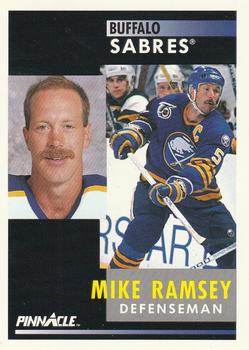 #64 Mike Ramsey - Buffalo Sabres - 1991-92 Pinnacle Hockey