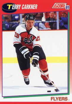 #64 Terry Carkner - Philadelphia Flyers - 1991-92 Score Canadian Hockey