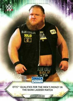 #64 Otis Qualifies for the Men's Money in the Bank Ladder Match - 2021 Topps WWE Wrestling