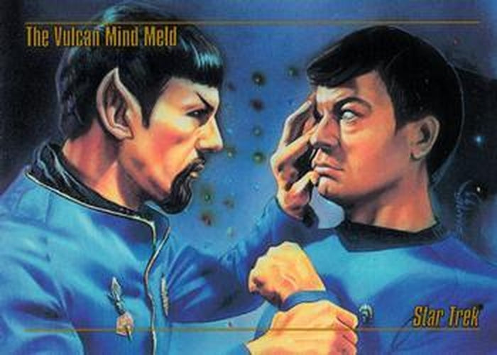#64 The Vulcan Mind Meld - 1993 SkyBox Star Trek Master Series