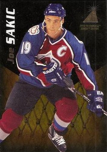 #64 Joe Sakic - Colorado Avalanche - 1995-96 Zenith Hockey