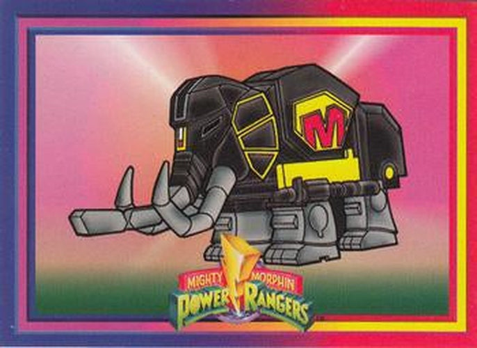#64 Matodon Mammoth Dinozord - 1994 Collect-A-Card Power Rangers