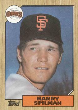 #64 Harry Spilman - San Francisco Giants - 1987 Topps Baseball