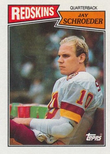 #64 Jay Schroeder - Washington Redskins - 1987 Topps Football