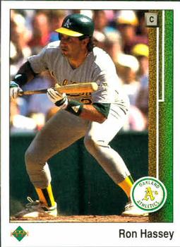 #564 Ron Hassey - Oakland Athletics - 1989 Upper Deck Baseball
