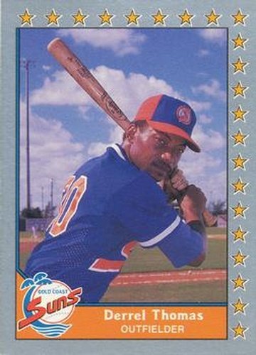 #64 Derrel Thomas - Gold Coast Suns - 1990 Pacific Senior League Baseball