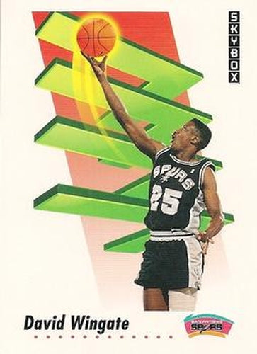 #264 David Wingate - San Antonio Spurs - 1991-92 SkyBox Basketball