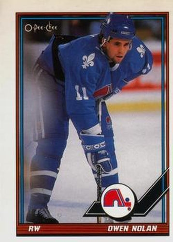 #64 Owen Nolan - Quebec Nordiques - 1991-92 O-Pee-Chee Hockey