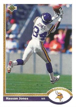 #64 Hassan Jones - Minnesota Vikings - 1991 Upper Deck Football