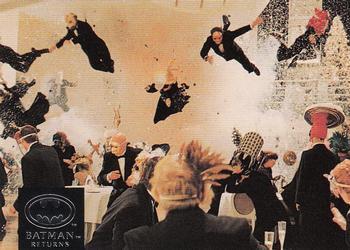 #64 A massive explosion rips through the floor du - 1992 Stadium Club Batman Returns