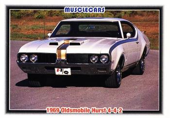 #64 1969 Oldsmobile Hurst 4-4-2 - 1992 Collect-A-Card Muscle Cars