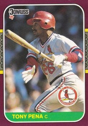 #64 Tony Pena - St. Louis Cardinals - 1987 Donruss Opening Day Baseball