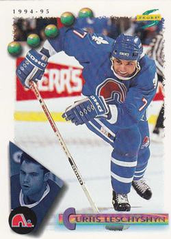 #64 Curtis Leschyshyn - Quebec Nordiques - 1994-95 Score Hockey