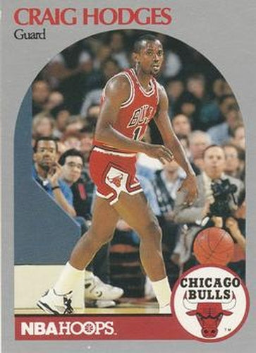 #64 Craig Hodges - Chicago Bulls - 1990-91 Hoops Basketball