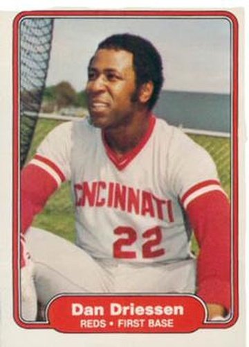 #64 Dan Driessen - Cincinnati Reds - 1982 Fleer Baseball
