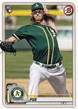 #64 A.J. Puk - Oakland Athletics - 2020 Bowman Baseball
