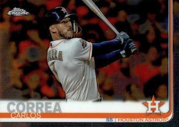 #64 Carlos Correa - Houston Astros - 2019 Topps Chrome Baseball