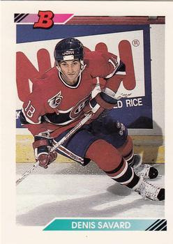 #64 Denis Savard - Montreal Canadiens - 1992-93 Bowman Hockey