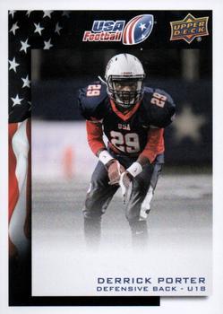 #64 Derrick Porter - USA - 2014 Upper Deck USA Football