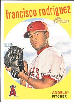 #64 Francisco Rodriguez - Los Angeles Angels - 2008 Topps Heritage Baseball