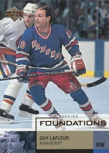 #64 Guy Lafleur - New York Rangers - 2002-03 Upper Deck Foundations Hockey