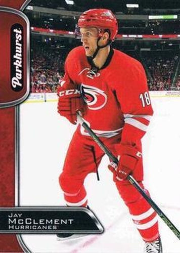 #64 Jay McClement - Carolina Hurricanes - 2016-17 Parkhurst - Red Hockey