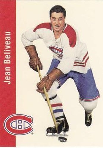 #64 Jean Beliveau - Montreal Canadiens - 1994 Parkhurst Missing Link 1956-57 Hockey