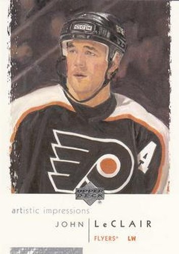 #64 John LeClair - Philadelphia Flyers - 2002-03 UD Artistic Impressions Hockey