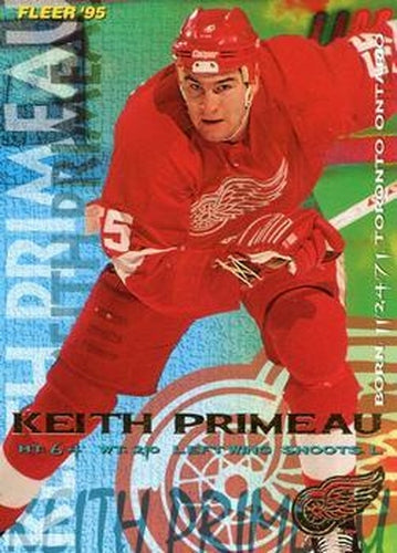 #64 Keith Primeau - Detroit Red Wings - 1994-95 Fleer Hockey