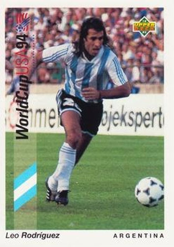 #64 Leo Rodriguez - Argentina - 1993 Upper Deck World Cup Preview English/Spanish Soccer
