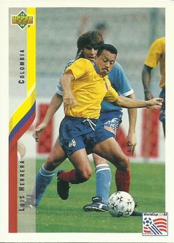 #64 Luis Herrera - Colombia - 1994 Upper Deck World Cup Contenders English/Spanish Soccer