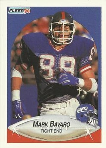 #64 Mark Bavaro - New York Giants - 1990 Fleer Football