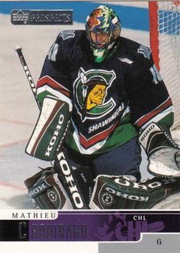 #64 Mathieu Chouinard - Shawinigan Cataractes - 1999-00 Upper Deck Prospects Hockey